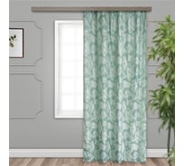 Портьерная штора witerra папоротник жаккард фисташка 190x260 см 1 шт 108394