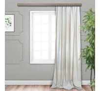 Портьерная штора witerra жаккард ривьера светло-бежевый 190x275 см 1 шт 99974