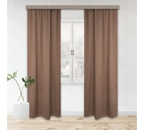 Портьерные шторы witerra жаккард ромбы fa161 молочный шоколад 135x260 см 2 шт 100795