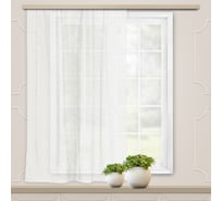 Штора witerra вуаль, с тиснением, бабочки, 140x145 см, молочный 103635