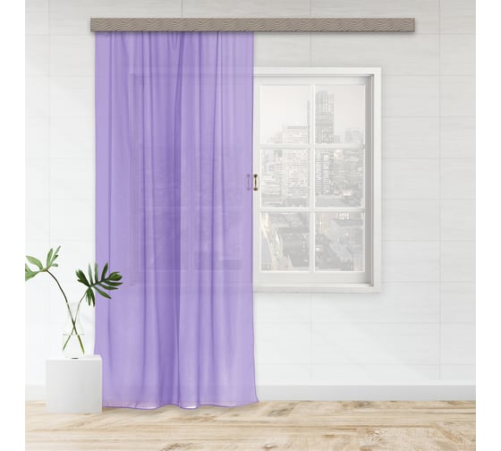 Штора witerra вуаль, 200x260 см, сиреневая 10112 1