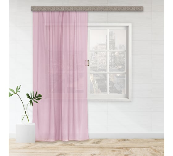 Штора witerra вуаль, 150x260 см, светло-розовый 10407