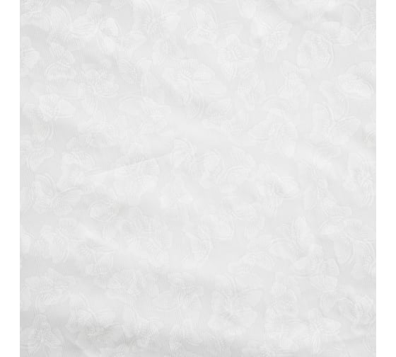 Штора witerra вуаль, с тиснением, бабочки, 150x260 см, белый 10145