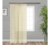 Штора witerra вуаль, с тиснением, вензель, 300x260 см, шампань 10296