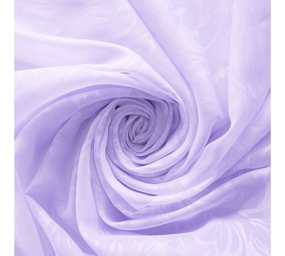 Штора witerra вуаль, с тиснением, вензель, 150x260 см, сирень 10653