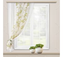 Штора для кухни witerra моника, 140x160, зеленый-молочный 103922