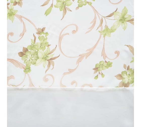 Штора для кухни witerra моника, 140x160, зеленый-молочный 103922