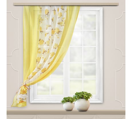 Штора для кухни witerra моника, 140x160, золото 46206