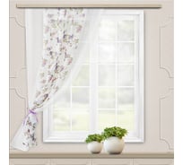 Штора для кухни witerra моника, 140x160, сирень-молочный 103779