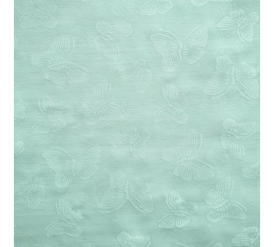 Штора witerra вуаль, с тиснением, бабочки, 150x260 см, голубой 10342