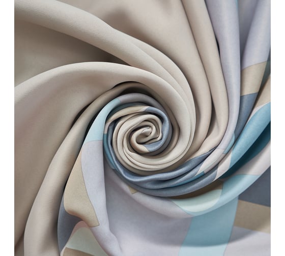 Комбинированная штора witerra блэкаут, графит-геометрия, серый, 190x275, 2 шт 108442