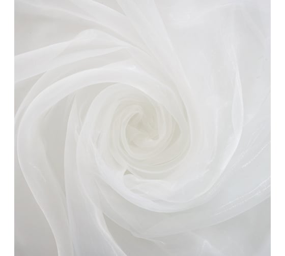 Штора witerra органза, 150x260 см, со шторной лентой, белый 13711