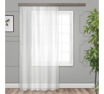 Штора witerra органза, 200x260 см, со шторной лентой, белая 11912