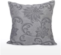 Чехол witerra жаккард цветение, 45x45, 1 шт., на молнии, серый 108042