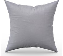 Чехол для подушки witerra жаккард однотонный, 40x40, с клапаном 15 см, серый 107665