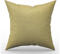 Чехол для подушки witerra жаккард грация, 40x40, с клапаном 15 см, золото 107997