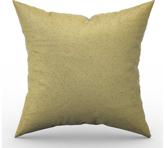 Чехол для подушки witerra жаккард грация, 40x40, с клапаном 15 см, золото 107997 1