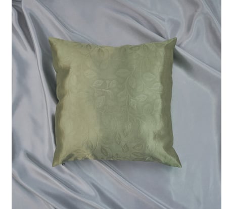 Чехол для подушки из блэкаута witerra листья 40x40, с клапаном 15 см, зеленое яблоко 45204