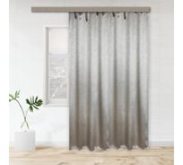 Портьерная штора witerra водевиль блэкаут, серебро, 190x275, 1 шт 100006