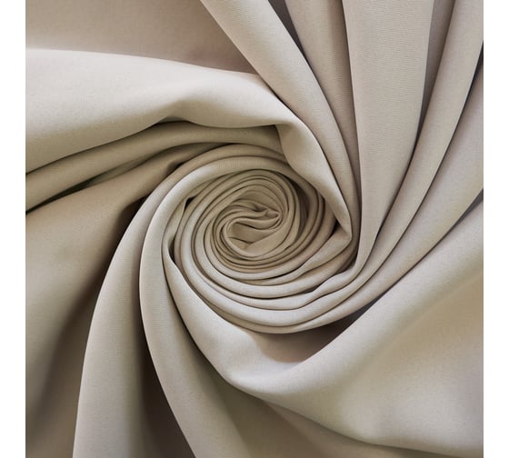 Портьерная штора witerra матовый блэкаут, бежевый, 135x260, 1 шт 100596