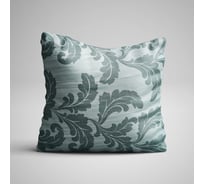 Чехол для подушки из жаккарда witerra хлопковый, 40x40, с клапаном 15 см, серо-голубой 46199
