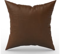 Чехол для подушки из шанзелизе witerra 40x40, с клапаном 15 см, коричневый 46187