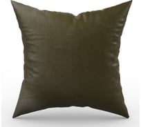 Чехол для подушки из шанзелизе witerra 40x40, с клапаном 15 см, хаки 45234