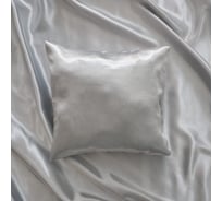 Чехол для подушки witerra блэкаут листья, 40x40, на молнии, серебро 100330
