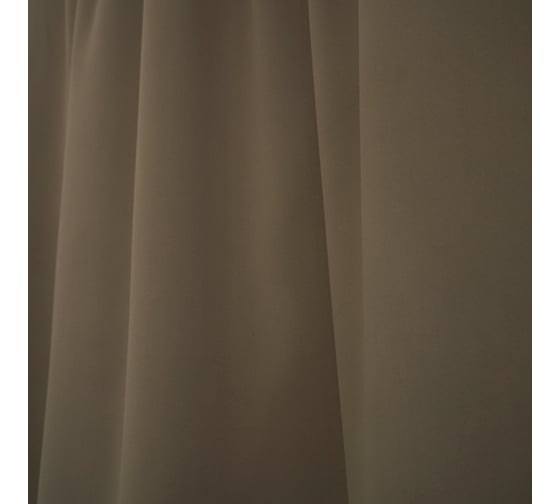 Портьерная штора witerra матовый блэкаут, коричневый, 135x260, 1 шт 100597