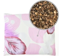 Подушка с лузгой гречихи witerra 40x60, пэ, в ассортименте 109209