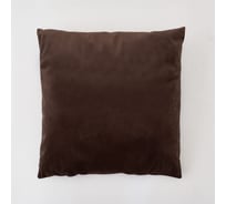 Декоративная подушка witerra велюр вельвет, шоколад, 40x40 103626