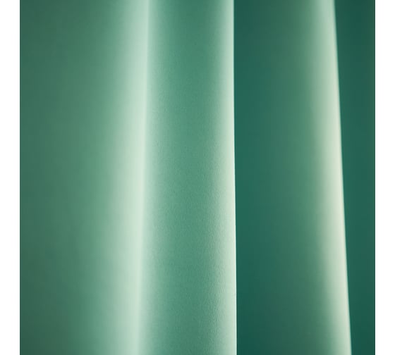 Портьерная штора witerra матовый блэкаут, мятный, 190x275, 1 шт 106263