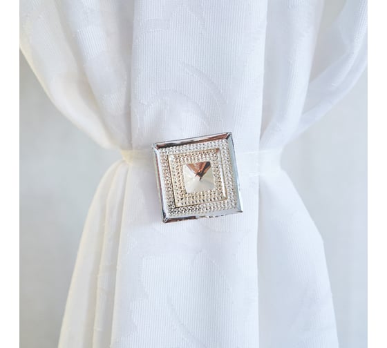 Подхват-магнит witerra квадрат, шампань, 1 шт. 6902 1