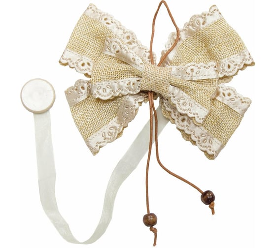 Подхват-магнит witerra бантик, коричневый 6940 1