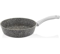 Сковорода RASHEL антипригарное покрытие, литая, 20 см, с индукционным дном, гранитно-каменная/серая R-10120