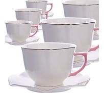 Чайный сервиз LORAINE 12 предметов 220 мл 26645 Чайный сервиз 12пр 220мл "Нежность" LR (х8)