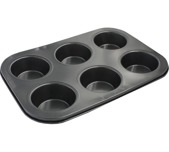 Форма для выпечки Кошкин Дом 6 круглых ячеек, с антипригарным покрытием 50-18-001 1