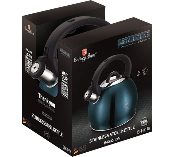 Чайник BerlingerHaus Aquamarine 3 л BH-1078 1078-BH