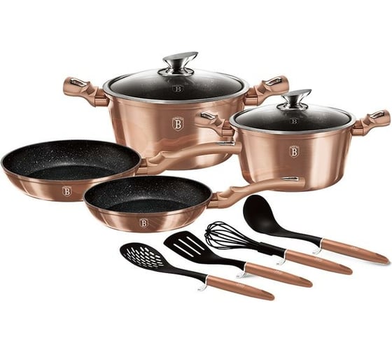 Набор посуды BerlingerHaus Rosegold Metallic Line 10 предметов BH-6142 6142-BH