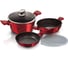 Набор посуды BerlingerHaus Burgundy Metallic Line 6 предметов BH-7046 7046-BH 1