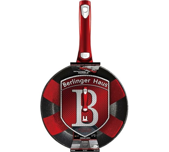 Сковорода BerlingerHaus Burgundy Metallic Line со съемной ручкой 28 см BH-1946 1946-BH
