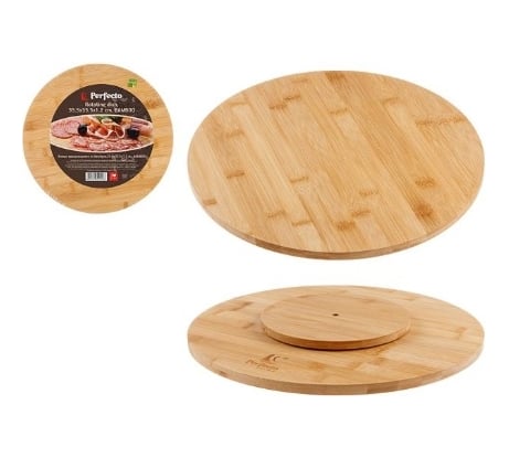 Бамбуковое круглое вращающееся блюдо PERFECTO LINEA Bamboo 35.5x1.2 см 35-355120