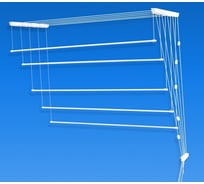 Потолочная сушилка для белья Лиана 2.3 м белая 5 веревок 531003