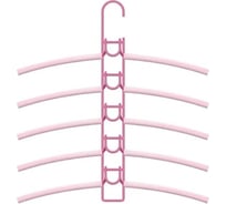 Вешалки-плечики Абсолют Уют №1 розовая резинка розовый АЧ 8632