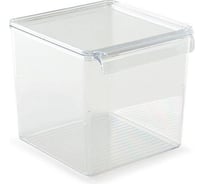 Контейнер PRIMANOVA с крышкой для холодильника или шкафа, прозрачный, 16.5х17.8х16 см, акрил M-E73-10-16