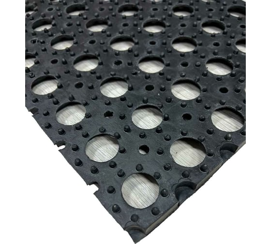 Грязезащитный коврик Бацькина баня ячейка, 250x1000x16 мм, резиновый 100% 92253