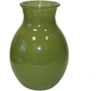 Ваза Никольский завод светотехнического стекла 92-003-1-20 Доника высота 19.5 см олива опак 067706