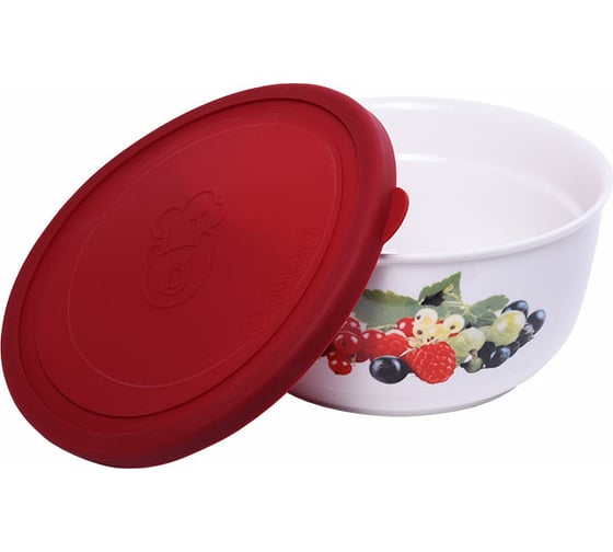 Набор салатников с крышкой OURSSON красный BS3488RC/RD