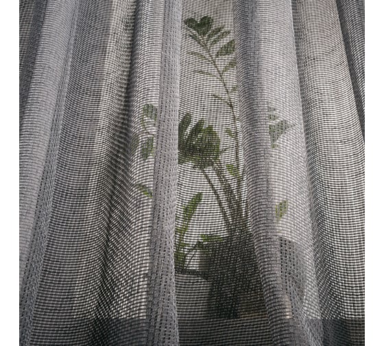 Тюль Moroshka Unstatus Quo 300x260 см, крепление: шторная лента, цвет серый 912-206-01