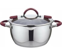 Кастрюля из нерж стали со сливом Ladina VALERI 20см 2,5л индукция /8 64020